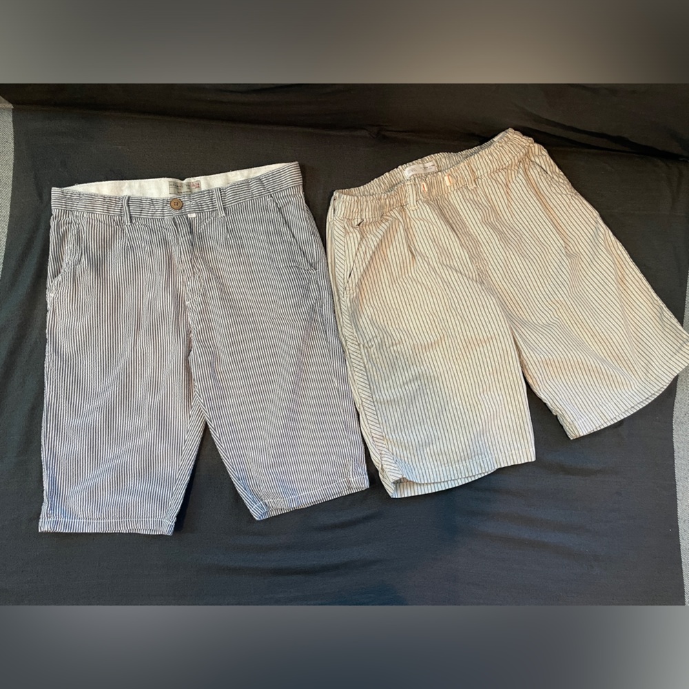 Zara Black and White Casual Shorts